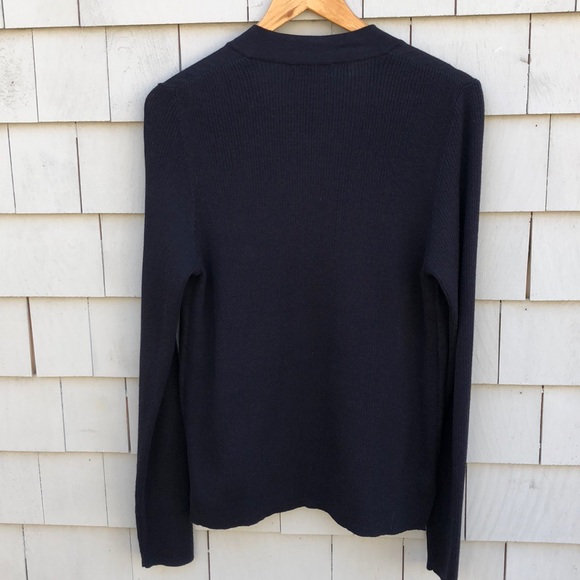 Navy Cascading Cardigan - Picture 5 of 5